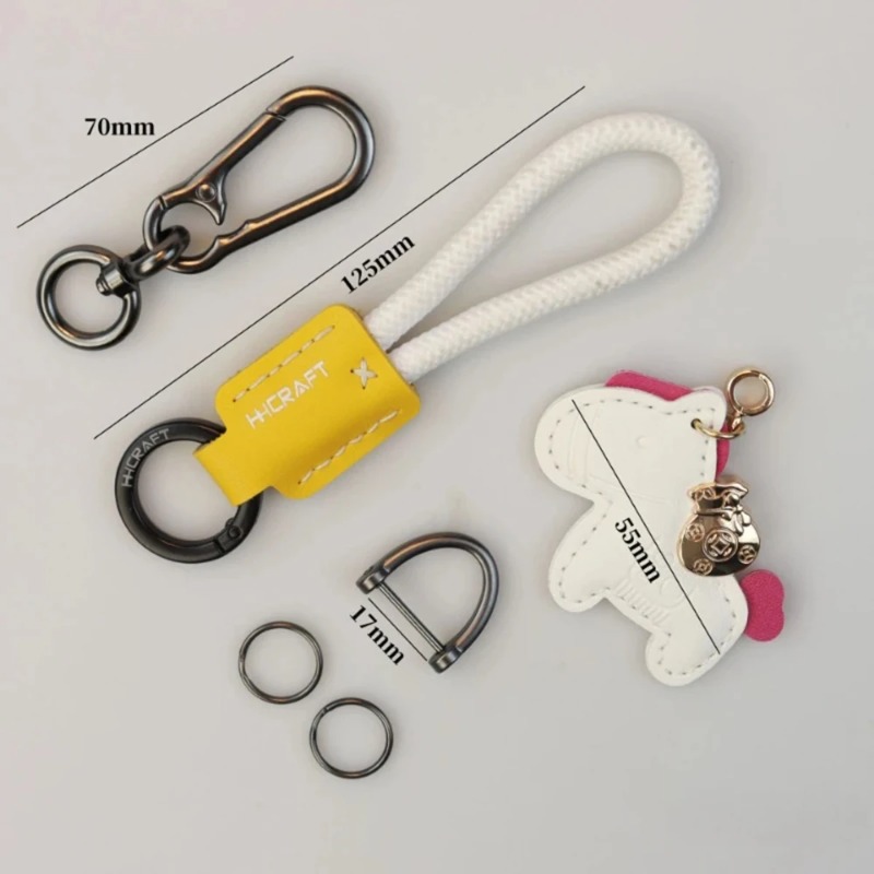 Men'S Minimalist Accessories - Minimalist Leather Key Holder With Premium