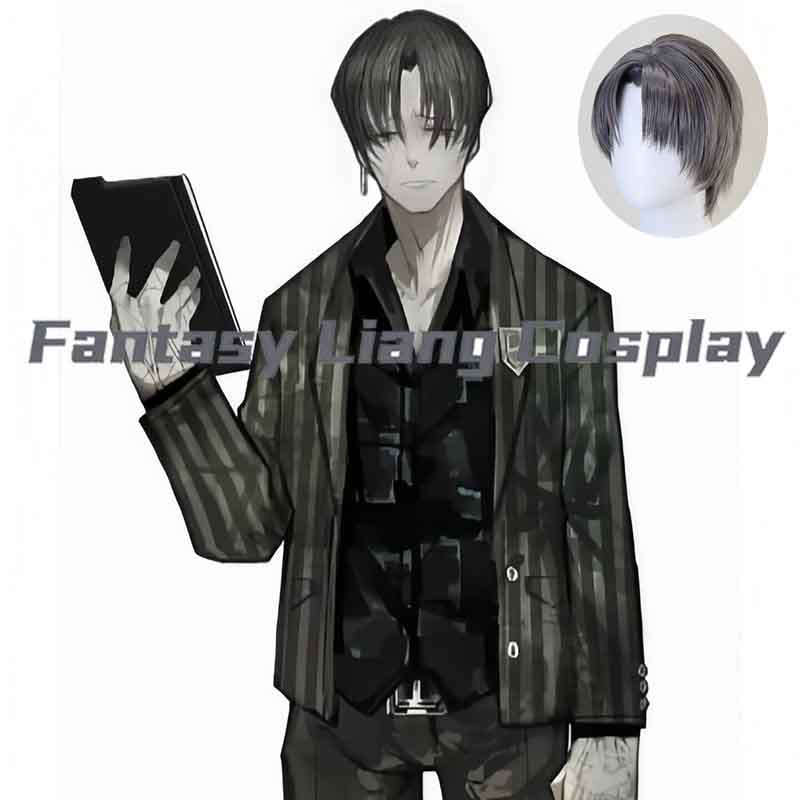 Men Accessories For Party - Anime Limbus Company Virgil Cosplay Wig