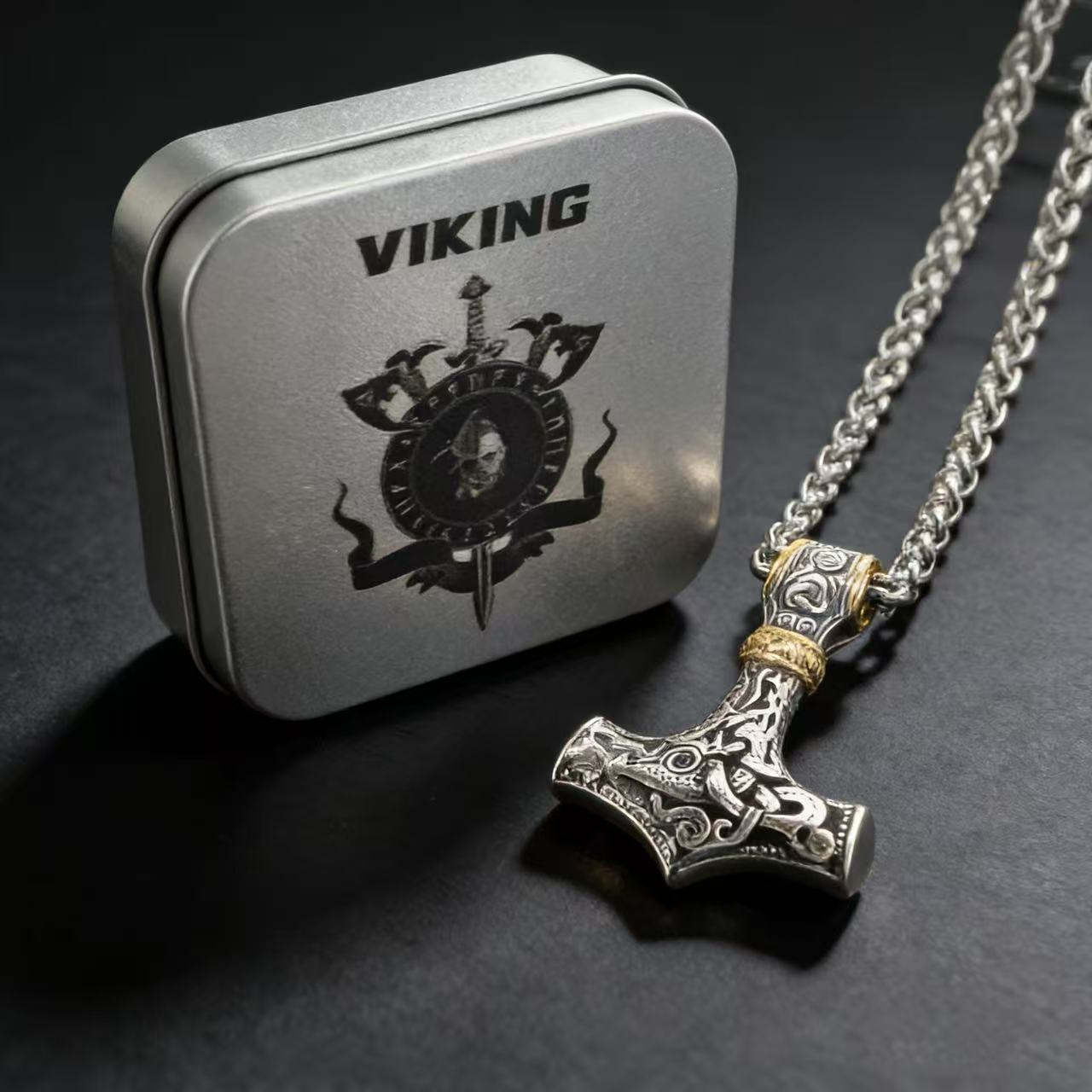 Men Accessories For Party - 316L Stainless Steel Nordic Odin Viking