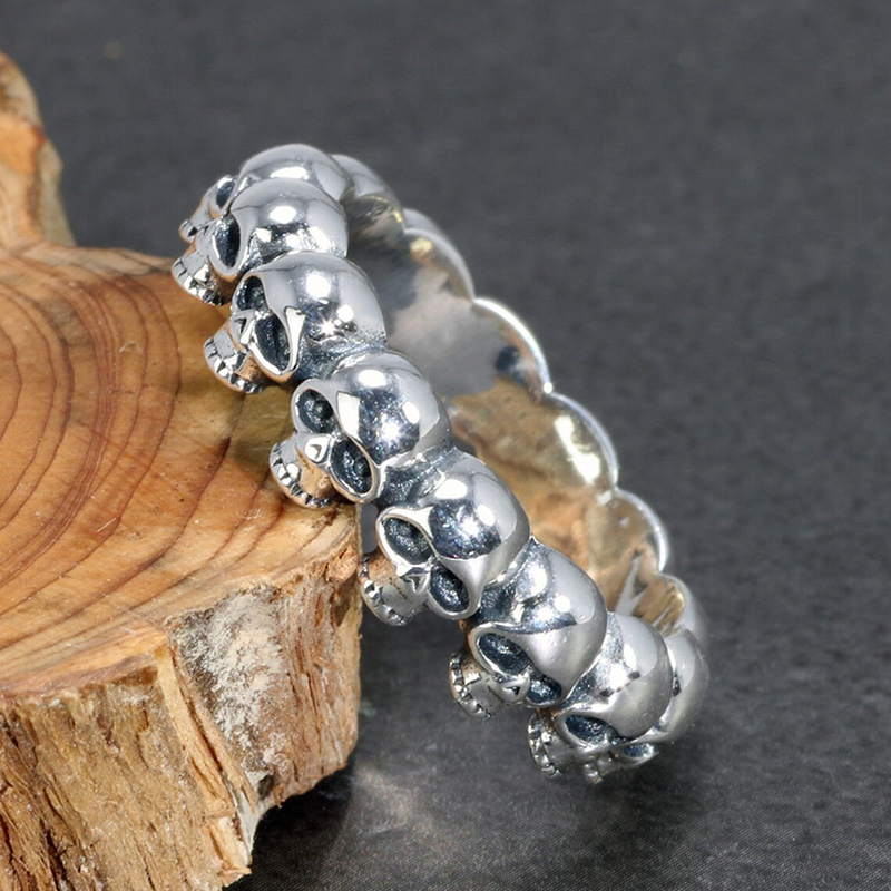 Huitan Punk Skull Ring for Men - Men Accessories For Party recension och pris