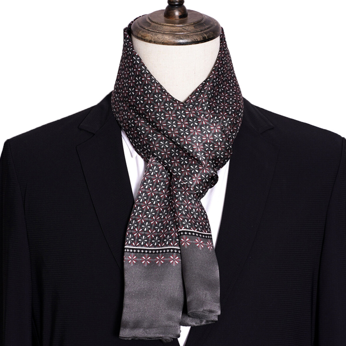 New Men's Stripe Silk Scarf Ho - Men Accessories For Travel recension och pris