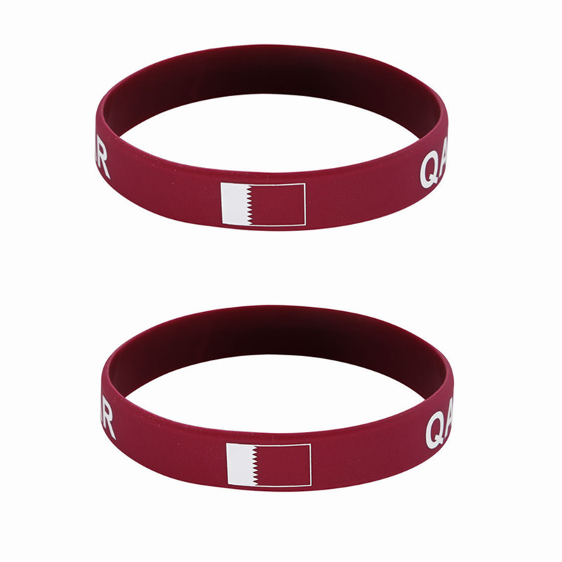 2pcs Qatar Flag Silicone Brace - Men Accessories Qatar recension och pris