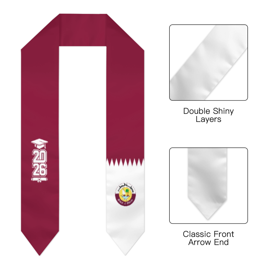 Class of 2026 Qatar Flag Scarf - Men Accessories Qatar recension och pris