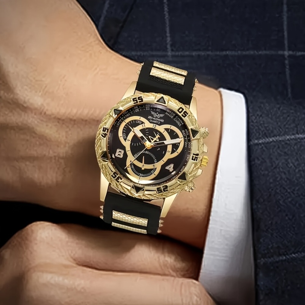 4‑Piece Luxury Men’s Watch and - Men'S Minimalist Accessories recension och pris