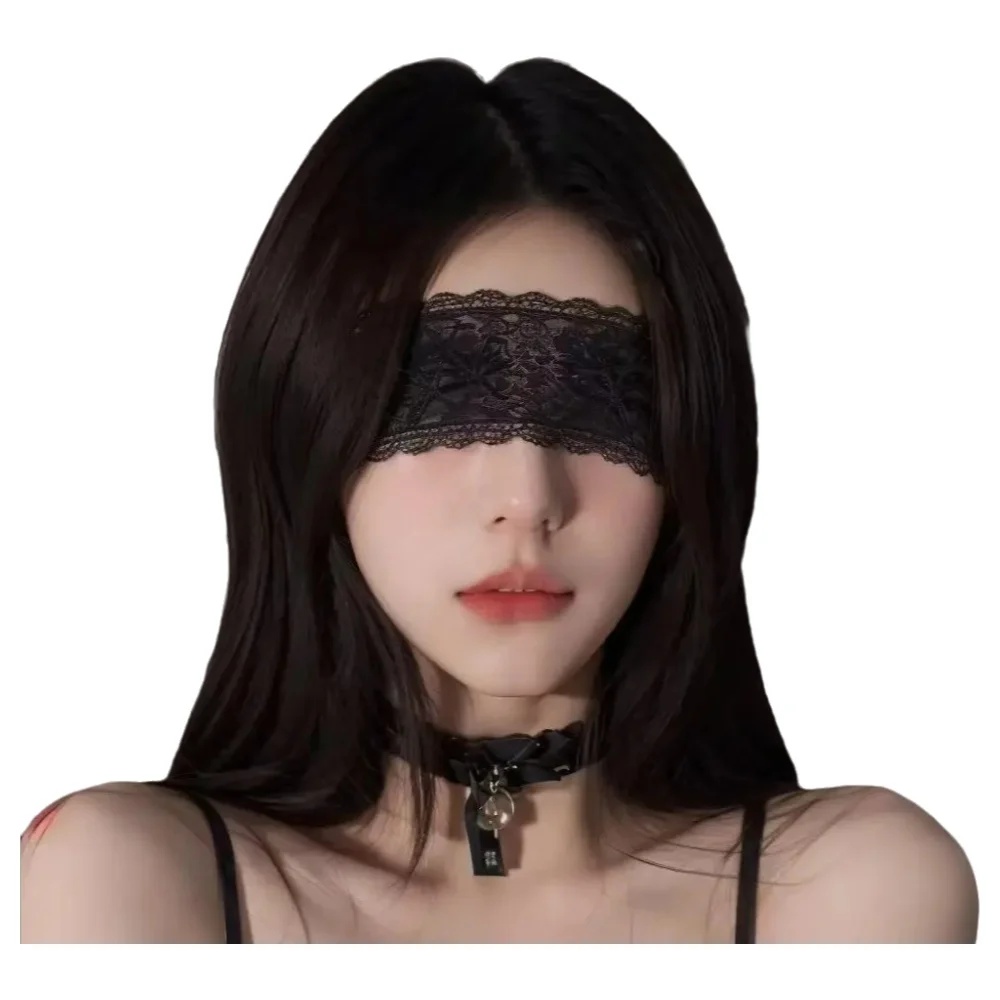 Sexy Lace Eye Mask Black Flora - Men Accessories For Party recension och pris