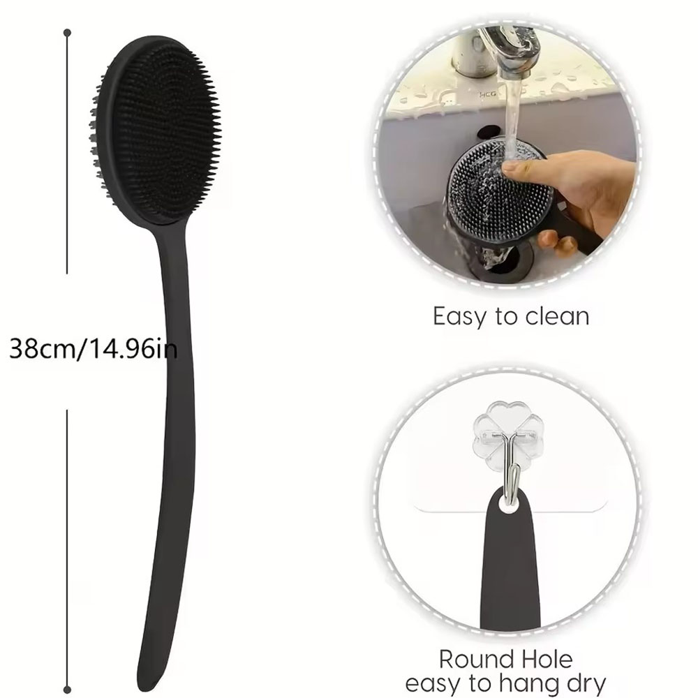 1pc Silicone Back Scrubber Bru - Men'S Accessories Types recension och pris