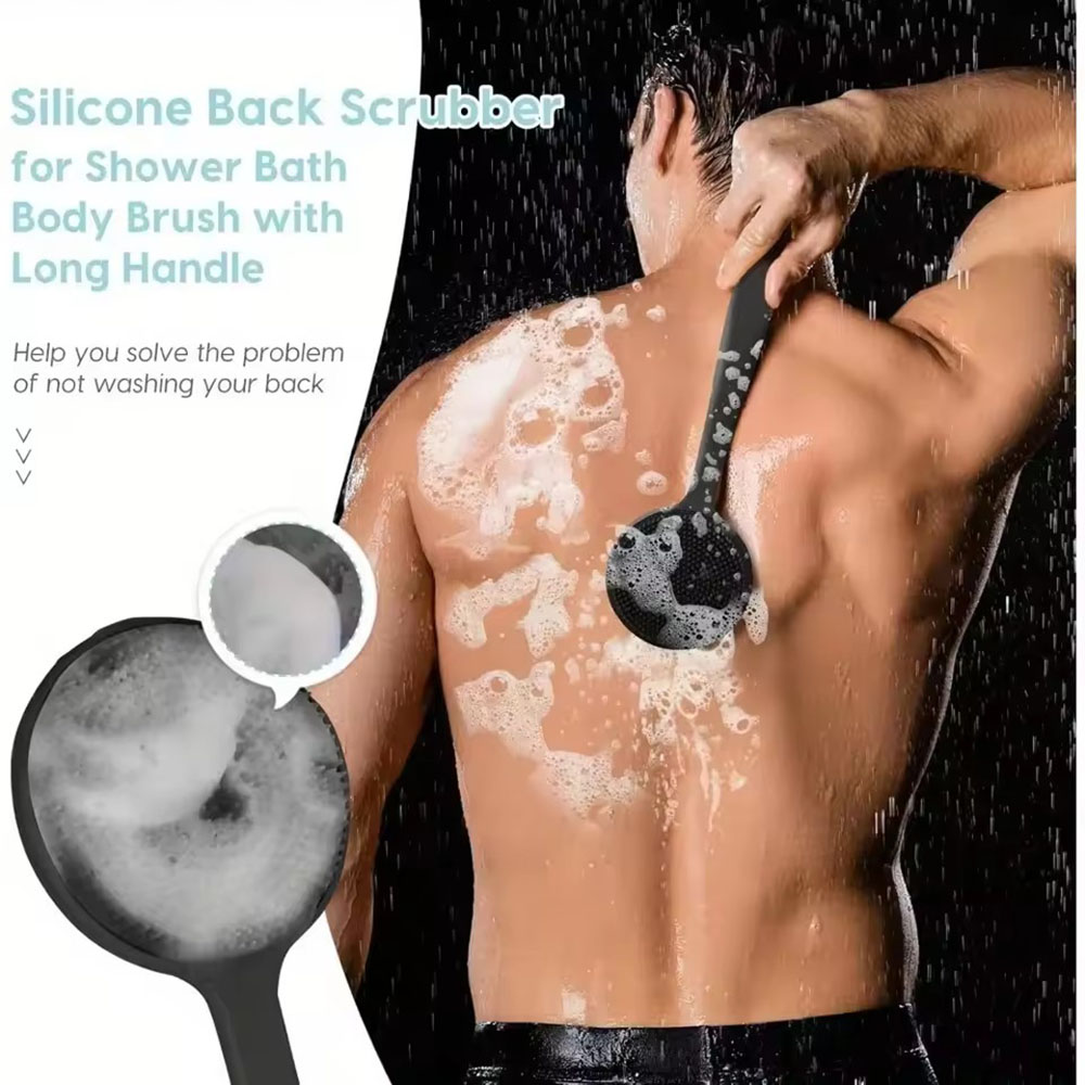 1pc Silicone Back Scrubber Bru - Men'S Accessories Types recension och pris