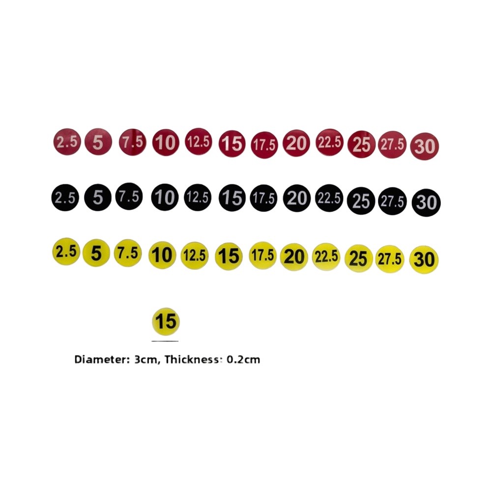 Weight Rack Label Stickers 5kg - Men'S Accessories Rack recension och pris
