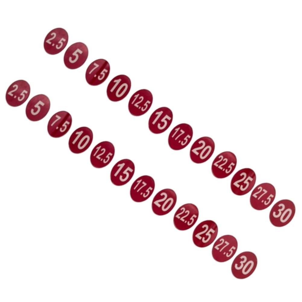 Weight Rack Label Stickers 5kg - Men'S Accessories Rack recension och pris