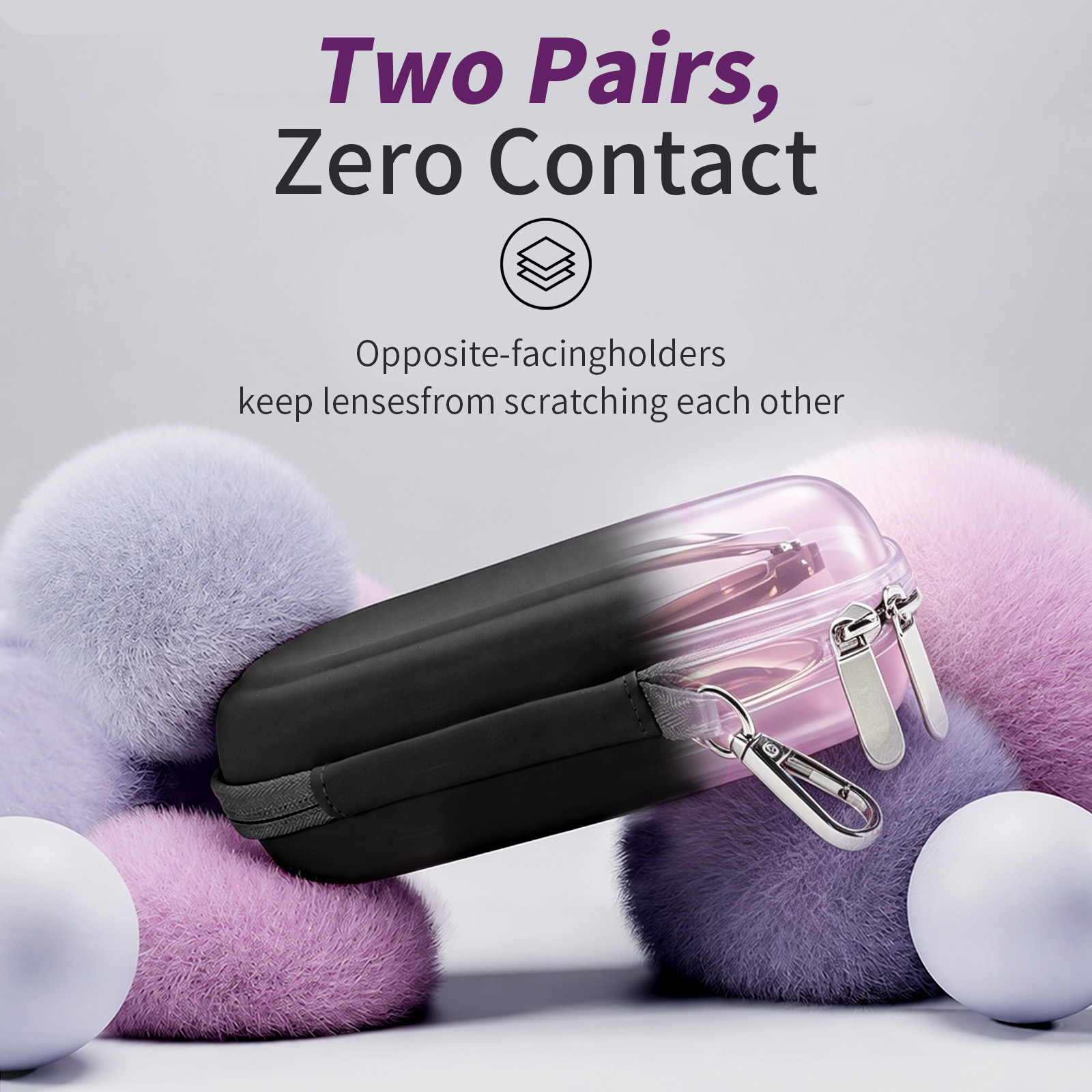 Hard Shell Double Glasses Case - Men'S Accessories Rack recension och pris
