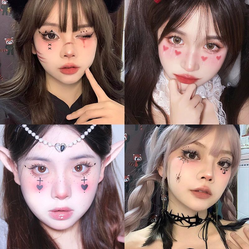 16pcs Waterproof Halloween Tat - Men Accessories For Party recension och pris