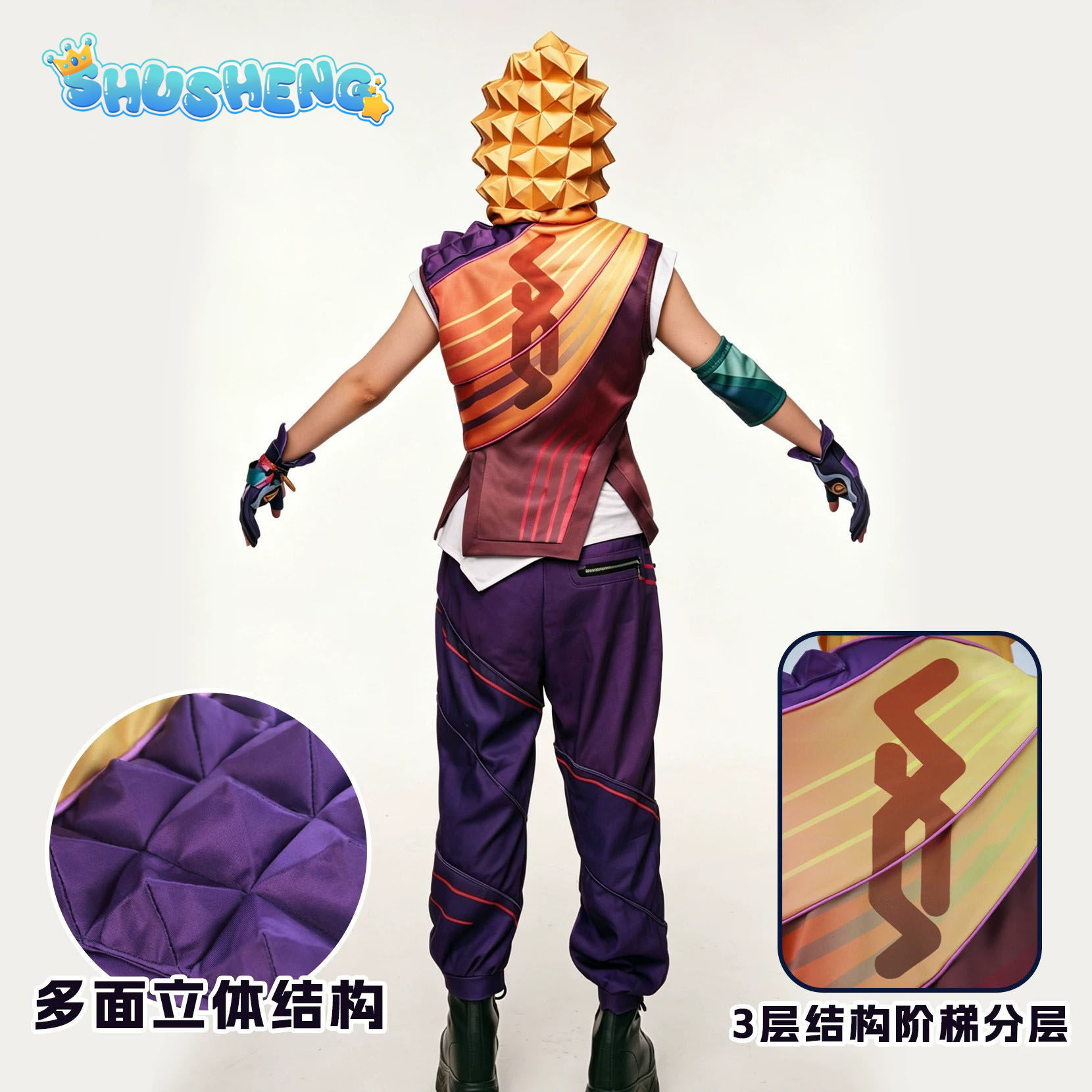 Valorant Miks Cosplay Costume  - Men Accessories Set recension och pris