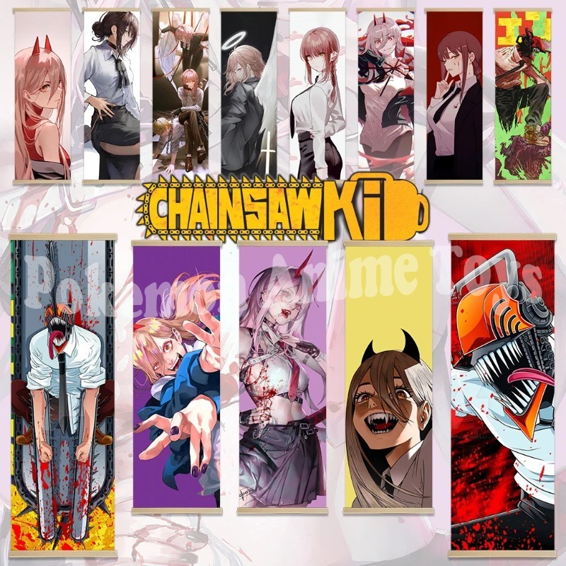 Chainsaw Man Anime Poster Wood - Men'S Accessories Rack recension och pris