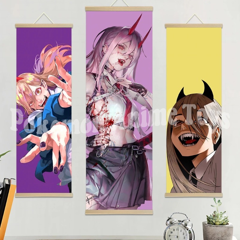 Chainsaw Man Anime Poster Wood - Men'S Accessories Rack recension och pris