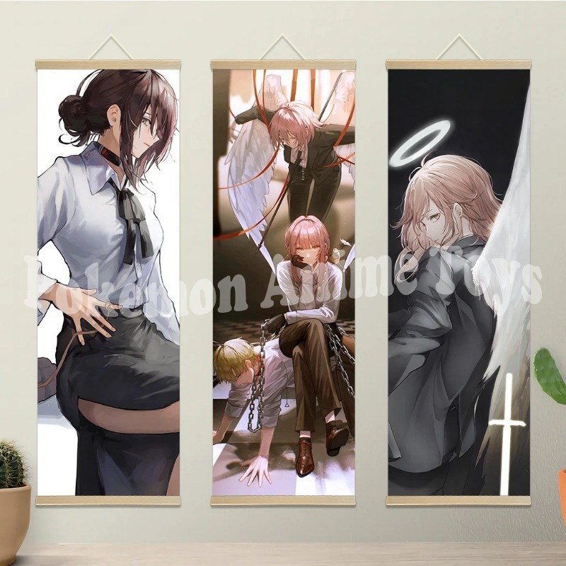 Chainsaw Man Anime Poster Wood - Men'S Accessories Rack recension och pris