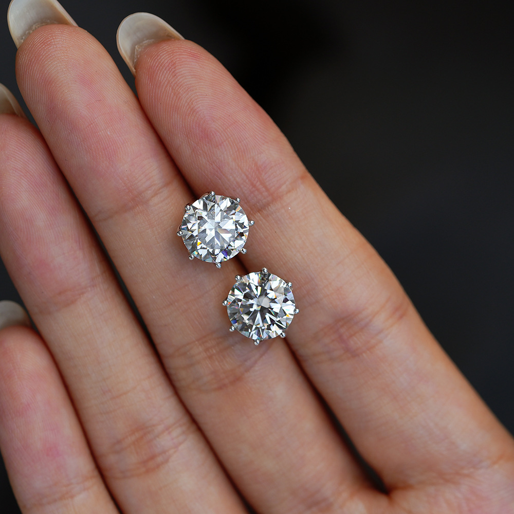 925 Silver Round Moissanite St - Men'S Minimalist Accessories recension och pris