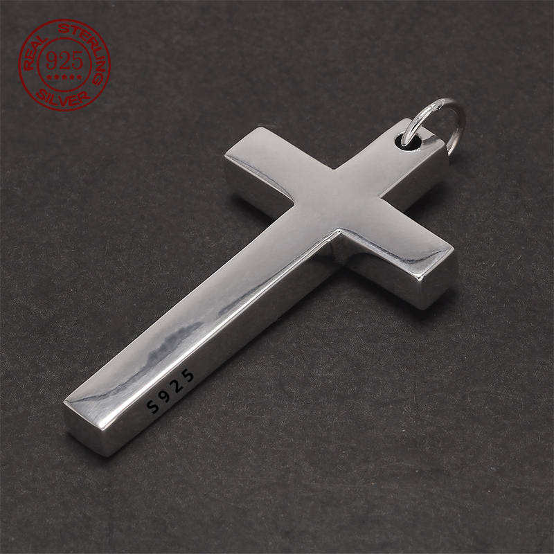 Real Solid 925 Silver Cross Pe - Men'S Minimalist Accessories recension och pris