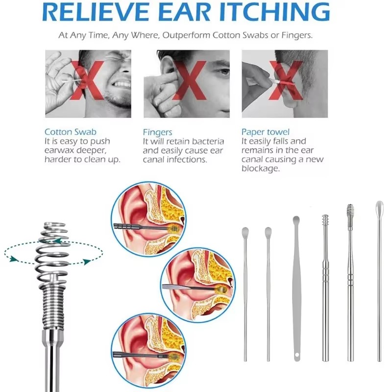 6Pcs Ear Wax Pickers Earwax Re - Men'S Accessories Types recension och pris