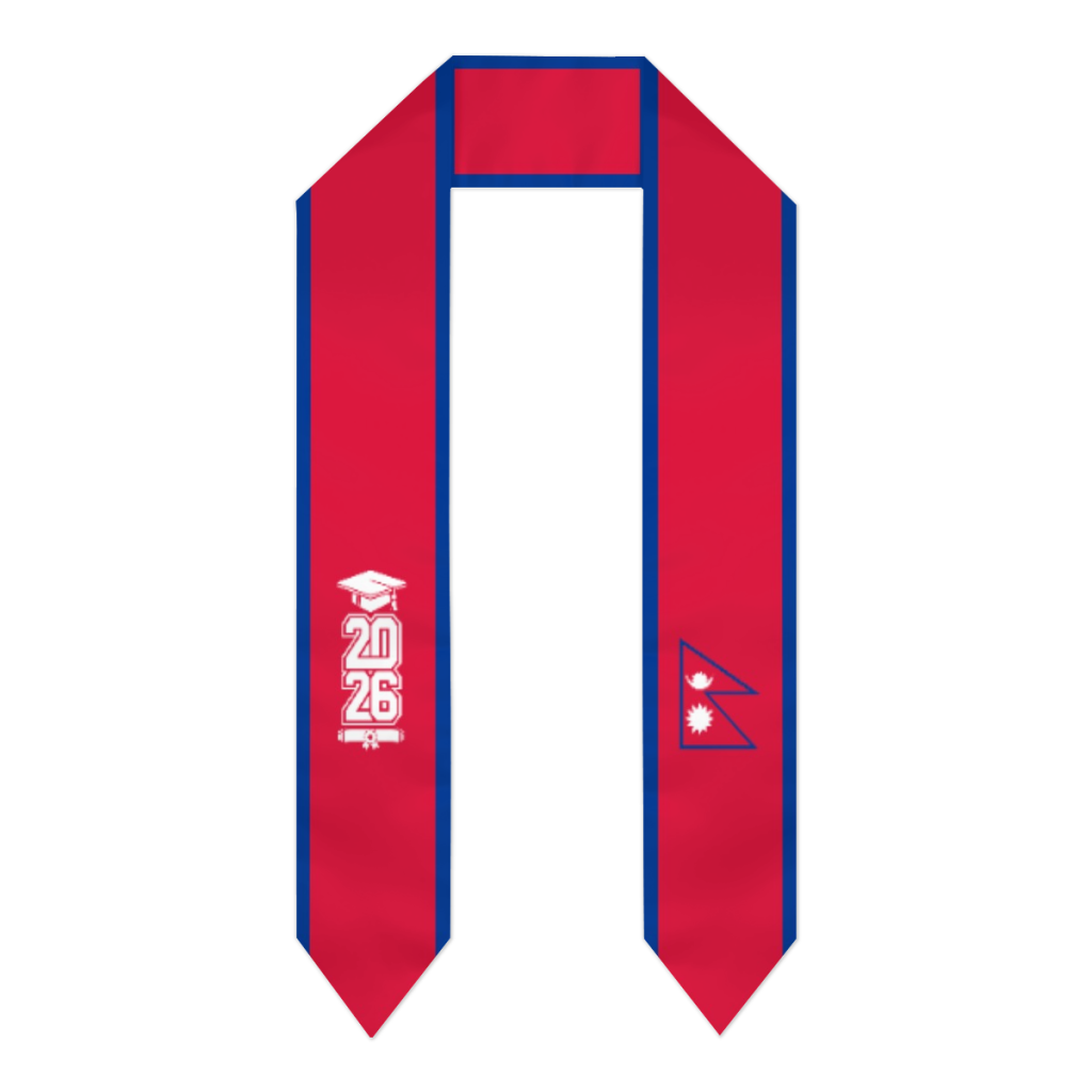 Class of 2026 Nepal Flag Scarf - Men Accessories Nepal recension och pris