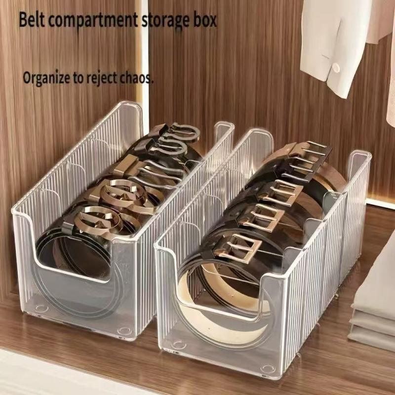 4 Grids Plastic Belt Storage O - Men'S Accessories Organizer For Wardrobe recension och pris