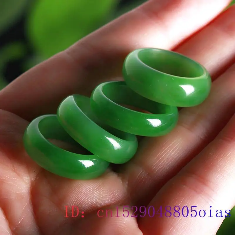 Natural Green Hetian Jade Ring - Men Accessories For Wedding recension och pris